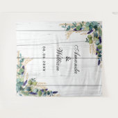 Trouw eucalyptus met houten robuuste namen wandkleed (Voorkant (horizontaal))