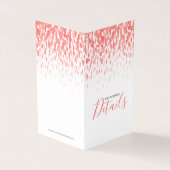 Trouw evenement details gast koraal kunst schema p kaart (Buitenkant)