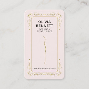 Trouw evenement planner elegant Blush Goud Visitekaartje