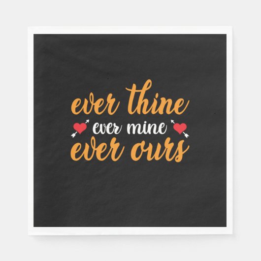 Trouw Ever Thine Ever Mine Ever Ours Servet (Voorkant)