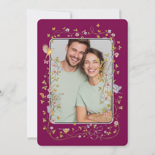 Trouw Evergreen Elegance Kaart (Achterkant)