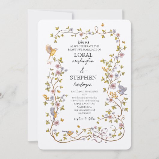 Trouw Evergreen Elegance Kaart (Voorkant)