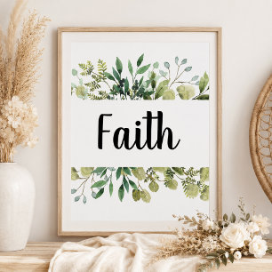 Trouw Faith greenery 1 kor 13  Poster