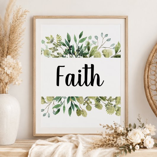 Trouw Faith greenery 1 kor 13  Poster