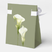 Trouw Favor Dozen "Delicate calla lilies". Bedankdoosjes (Achterkant)