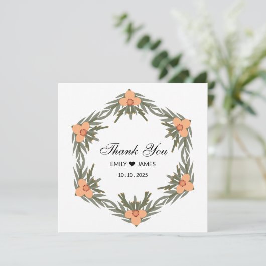 Trouw Favor Zak – Aangepaste Naam & Datum voor Kaa Kaart (Staand voorkant)