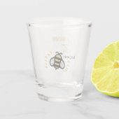 Trouw Favoriet Goud Persoonlijk Te Trouwen Bruideg Shot Glas (Achterkant)