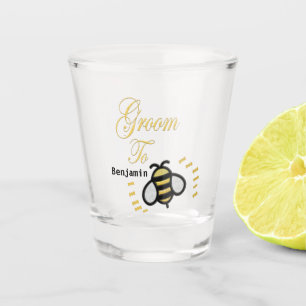 Trouw Favoriet Goud Persoonlijk Te Trouwen Bruideg Shot Glas