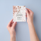 Trouw-FLYERS met laagste budget Rosegold Hartjes Flyer (Hand)