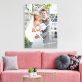 TROUW FOTO leuk handgetekend hart overlay Canvas Afdruk (Insitu (Woonkamer))
