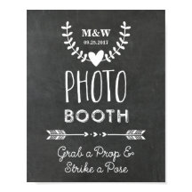 Trouw Fotocabine Bord Krijtbord Harten Pijlen