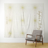 Trouw Fotohokje Achtergrond Wit Goud Deco Licht Wandkleed (In Situ (horizontaal))