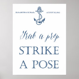 Trouw Fotohokje bord, nautische stijl Poster