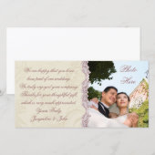 Trouw ~ Fotokaart Bedankkaart (Voorkant / Achterkant)