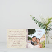 Trouw ~ Fotokaart Bedankkaart (Staand voorkant)