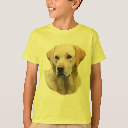 Trouw Friend Yellow Lab T-shirt voor kinderen (Voorkant)
