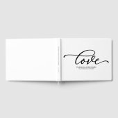 Trouw gast boek Chic Zwarte Script (Volledig)