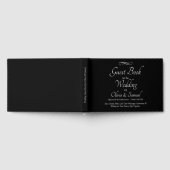 Trouw gast boek zwart wit oneindigheid scroll (Volledig)