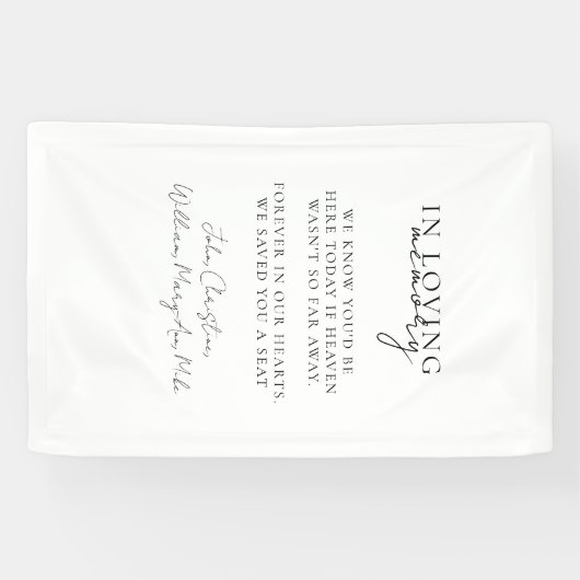 Trouw, Gedenk, Wit, Spandoek (Horizontaal)