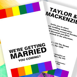 Trouw Geluiden Gay Plezier Regenboog Pride Kaart