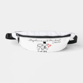 Trouw Geschenk Bruid Bruidegom  Heuptasje (Voorkant)