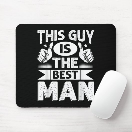 Trouw Getuige Bruidegom Bruidsjonkers Grappig Brui Muismat (Met muis)