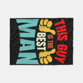 Trouw Getuige Bruidegom Funny Bruids Bachelor P Fleece Deken (Voorkant (Horizontaal))