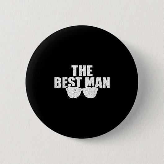 Trouw Getuige Bruidegom Funny Bruids Bachelor P Ronde Button 5,7 Cm (Voorkant)