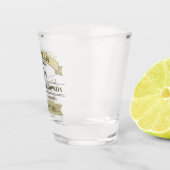 Trouw Getuige Bruidegom Vintage Eenvoudige Klassie Shot Glas (Rechts)