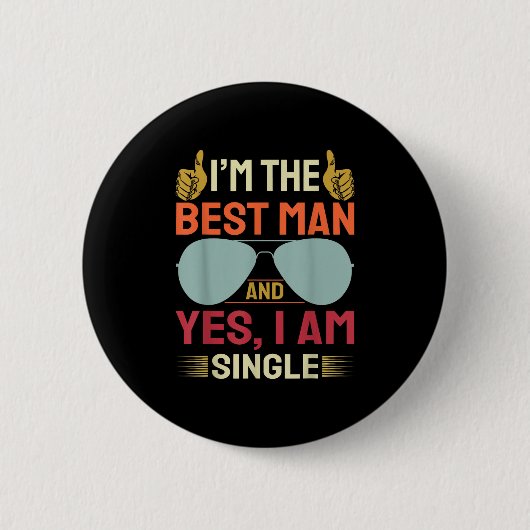 Trouw Getuige Bruiloft Bruidsjonkers Grappig Bruid Ronde Button 5,7 Cm (Voorkant)