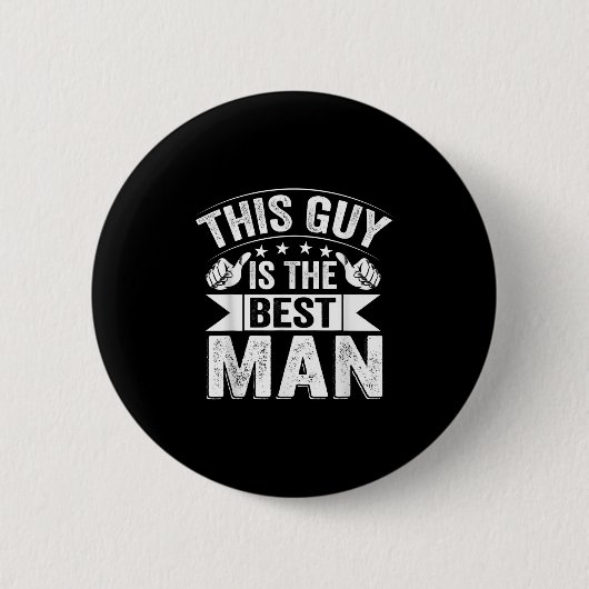Trouw Getuige Bruiloft Bruidsjonkers Grappig Bruid Ronde Button 5,7 Cm (Voorkant)