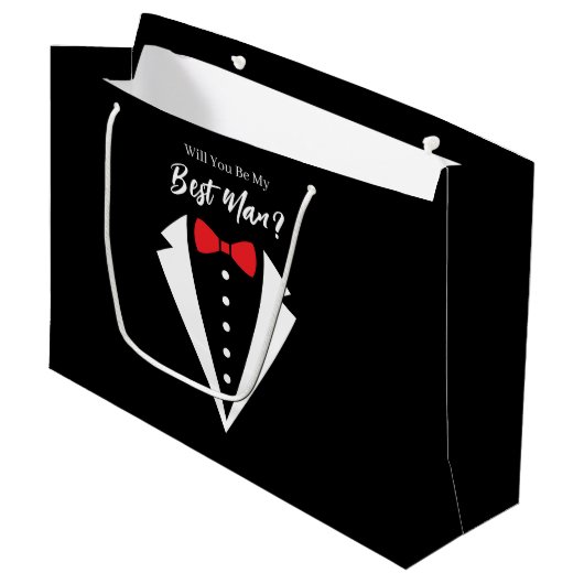 Trouw Getuige Cadeautas (Voorkant Gekanteld)