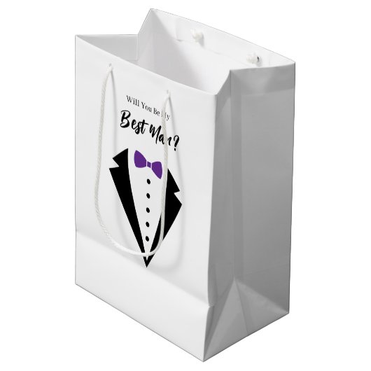 Trouw Getuige Cadeautas (Voorkant Gekanteld)