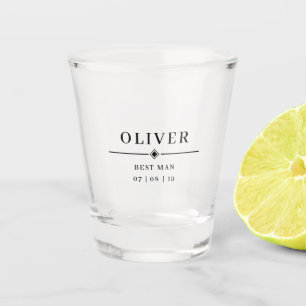 Trouw GETUIGE Gepersonaliseerde Naam & Datum Shot Glas