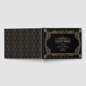 Trouw | Glam Art Deco Zwarte Gatsby Jaren 20 Stijl Gastenboek (Volledig)