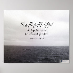 Trouw God (Deuteronomie 7:9) Poster