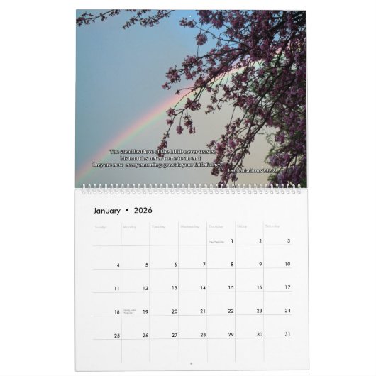 Trouw God Devotional Calendar twee pagina Kalender (Jan 2026)