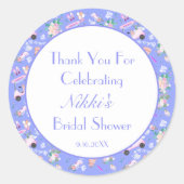 Trouw Golf Trouw Bruidsfeest Bedankt Ronde Sticker (Voorkant)