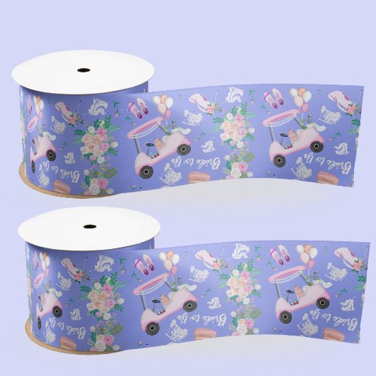 Trouw Golf Trouw Bruis Shower Naadloos Patroon Satijnen Lint