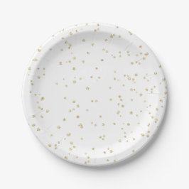 Trouw Goud Glitters Papieren Bordje