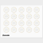 Trouw Gouden Blad Bedankt Sticker (Vel)