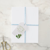 Trouw Groene Chic Cadeaulabel (Met Touw)