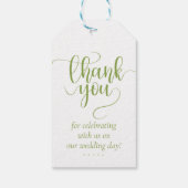 Trouw Groene Chic Cadeaulabel (Achterkant)