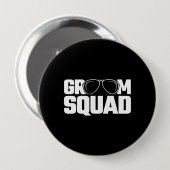 Trouw Groomsman Groep Squad Bachelorfeest Ronde Button 4,0 Cm (Voorkant /achterkant)
