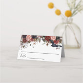 Trouw Halloween Herfst Bloemen Plaatskaartje (Achterkant)