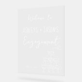 Trouw handgetekend Welkom Bord Acryl Bord (Hoek)