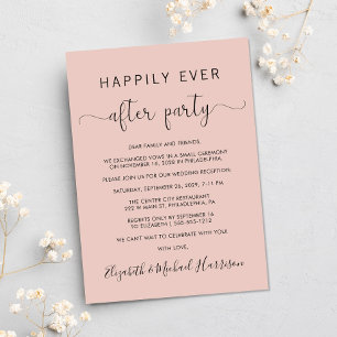 Trouw Happily Ever After Foto Blos Ontvangst Kaart