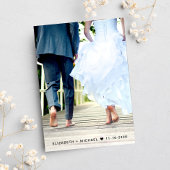 Trouw Happily Ever After Foto Blush Ontvangst Kaart