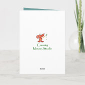 Trouw Hart Bloem Vogel Duits Felicitaties Kaart (Achterkant)