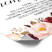 Trouw Herdenking Tafel Bord 'Ter liefdevolle herin Poster (Hoek)